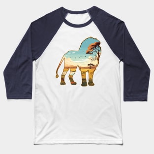 Lion Savanna Landscape - For Lion Lovers Baseball T-Shirt